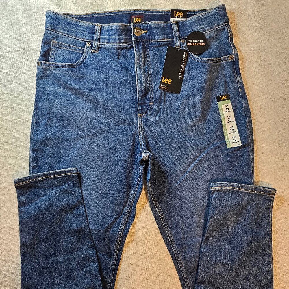 Lee Women's Ultra Lux Comfort Skinny High Rise Jeans - Size 16